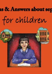 Questions and Answers About Separation for Children booklet cover image