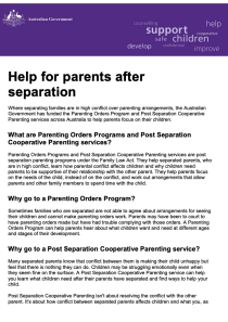 Help for parents after separation (English language version) cover image