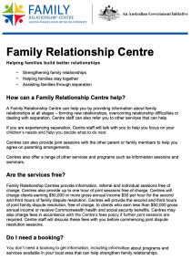 Family Relationship Centres (English language version) cover