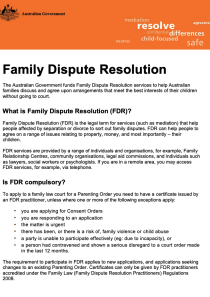 Family Dispute Resolution (English language version) cover image