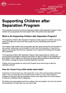 Supporting Children after Separation Program (English language version) cover image